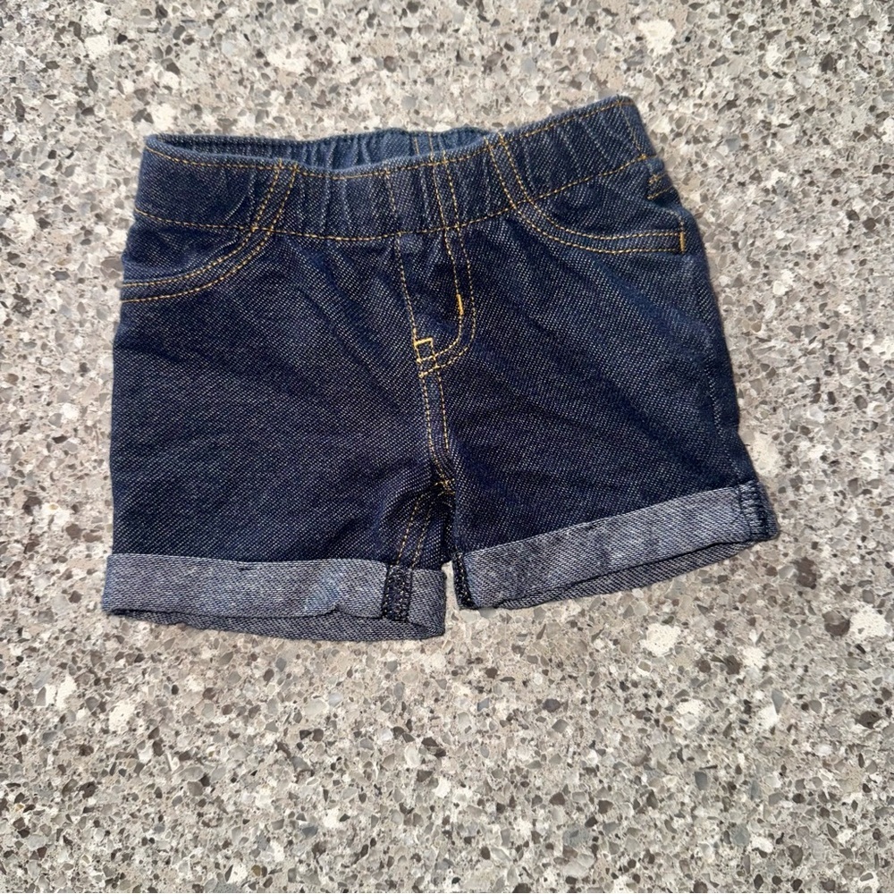 Cat & Jack Colorful Camera Graphic Tee & Denim Shorts l Girl's Size 12M - Picture 5 of 7